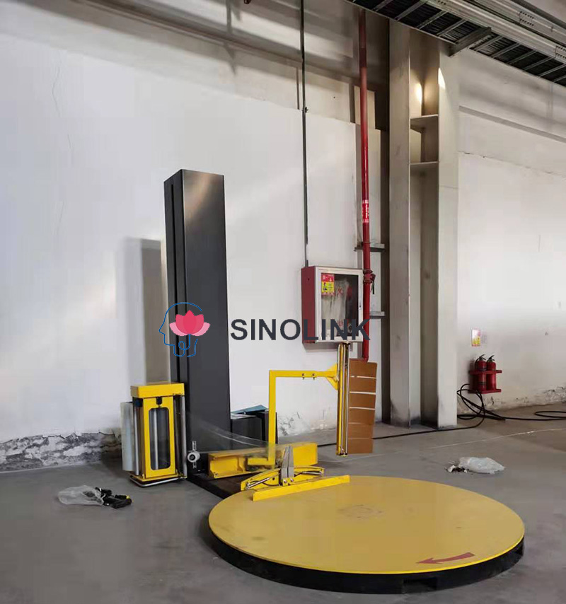 Máquina embaladora de paletes totalmente automática