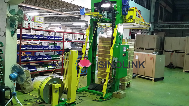 Máquina de cintar automática completa de palete horizontal