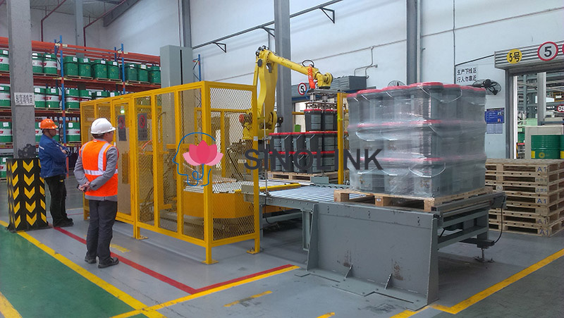 Máquina de embrulhar gira-discos automática completa