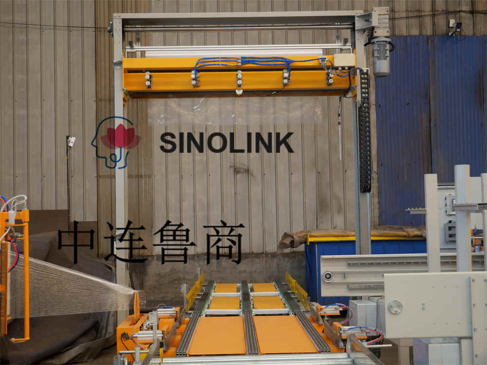 Máquina de embrulhar paletes de canto de papel Lenthen on-line totalmente automática