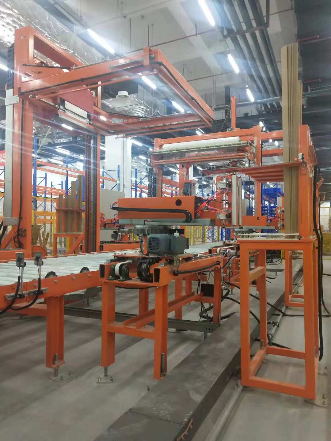 Máquina de cintar horizontal com proteção de canto estendido totalmente automática