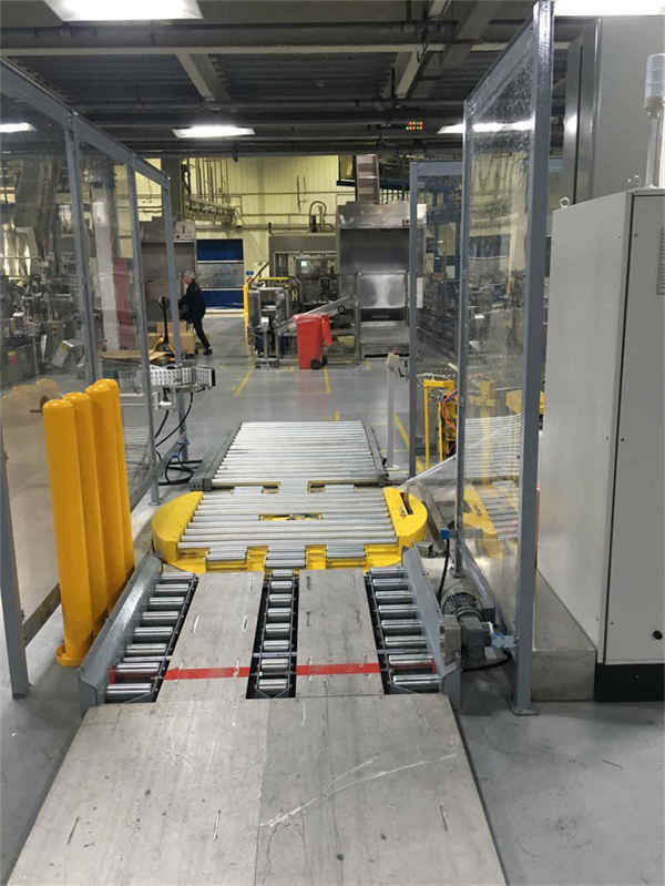 Máquina automática on-line de embalagem de filme estirável com plataforma giratória T2000FZ-PL