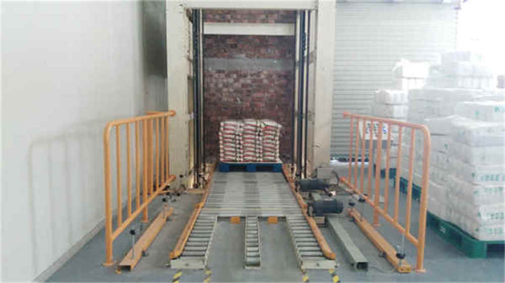 Transportador de elevação vertical de carga pesada não tripulado totalmente automático