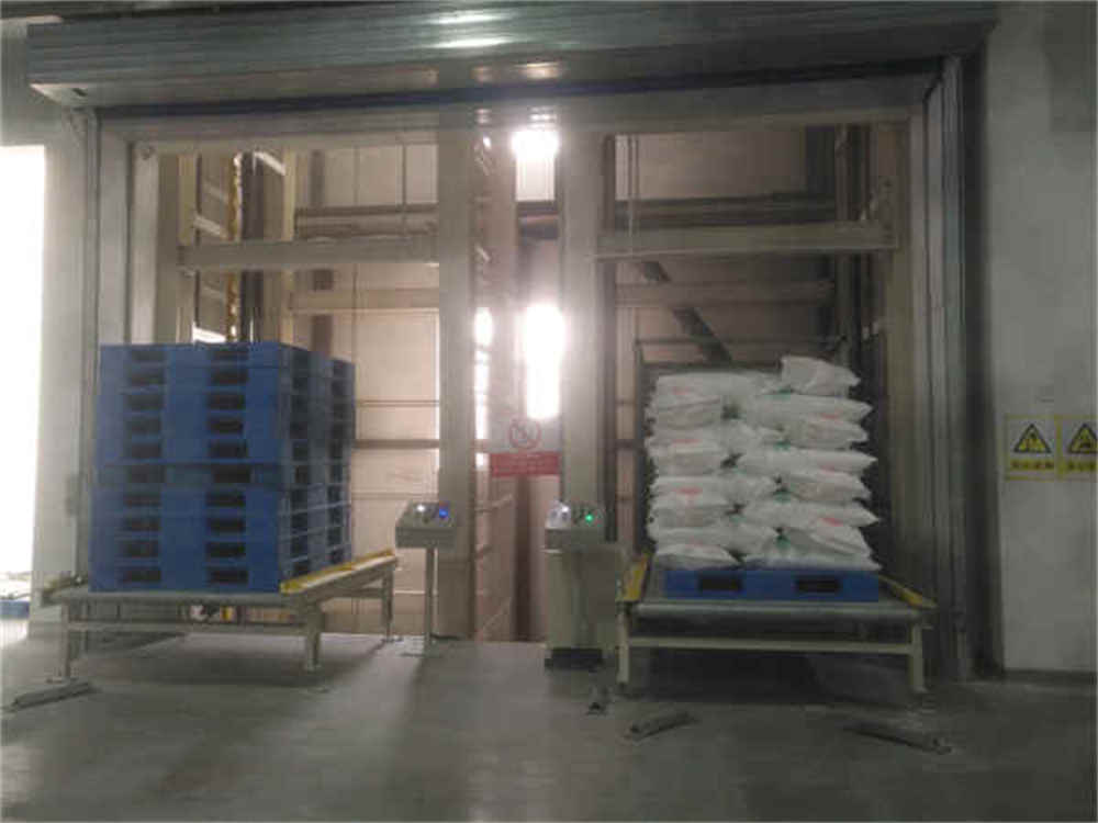 Transportador de elevação vertical de carga pesada não tripulado totalmente automático