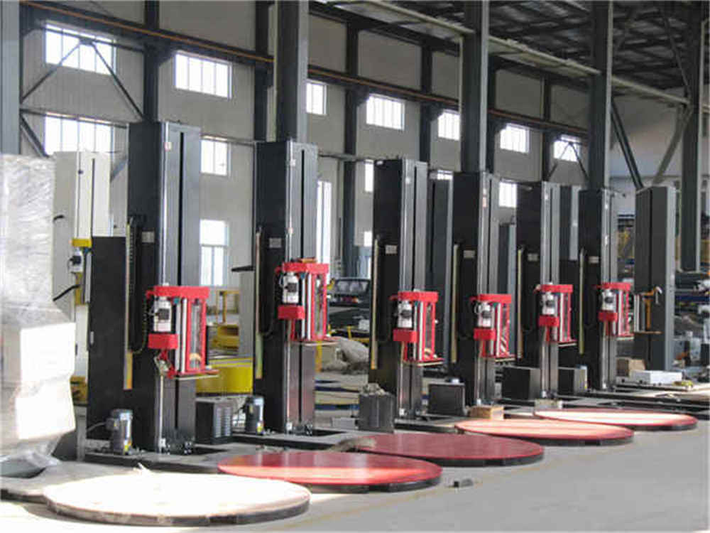 Máquina de embalagem de paletes semi -automática