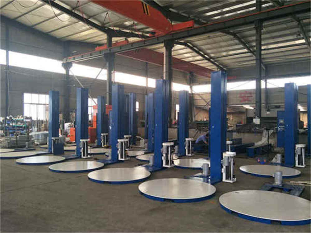 Máquina de embalagem de paletes semi -automática