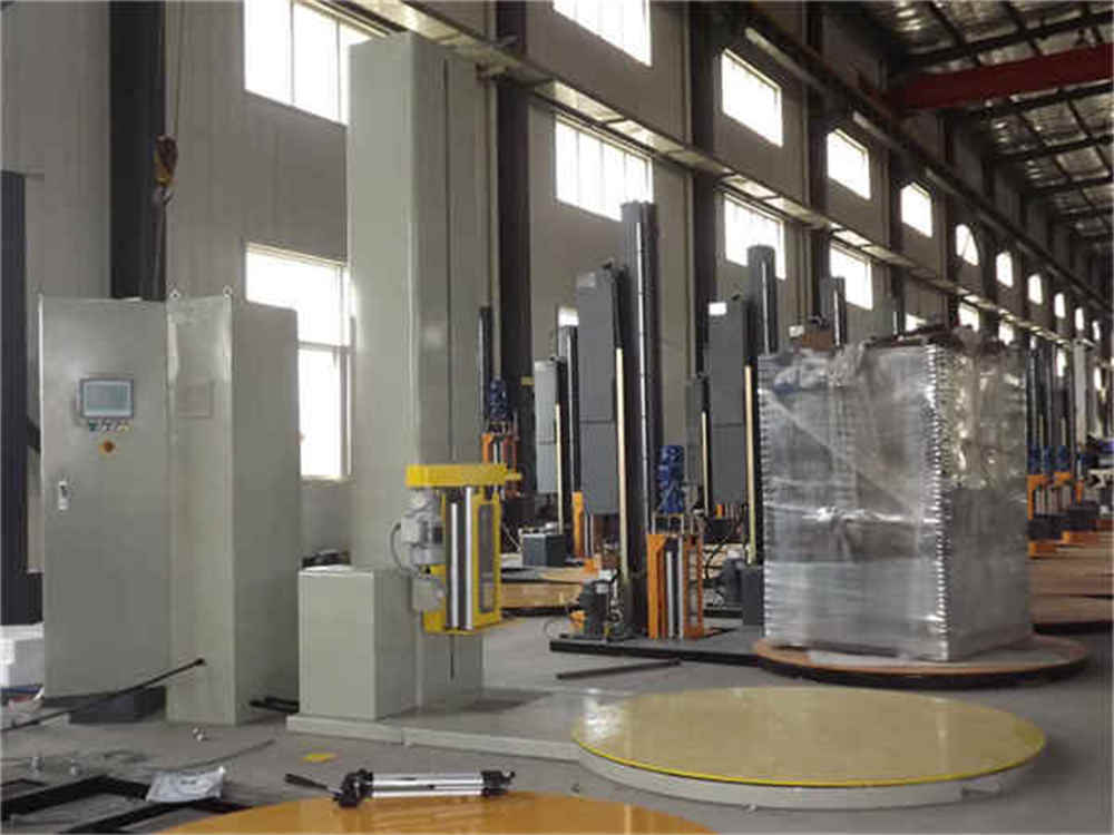 Máquina de embalagem de paletes semi -automática