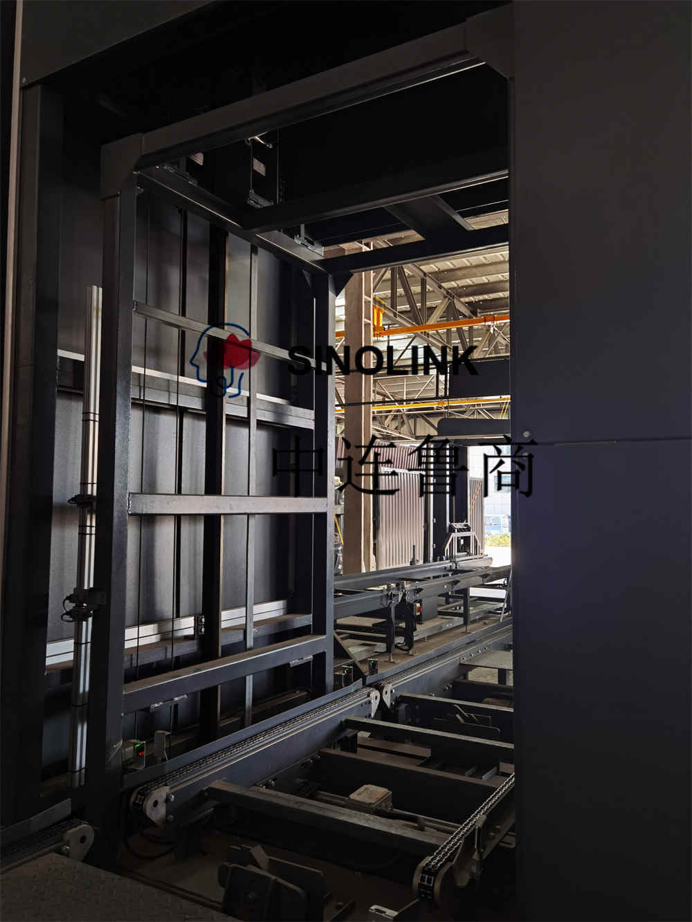 Transportador de elevação vertical de carga pesada não tripulado totalmente automático