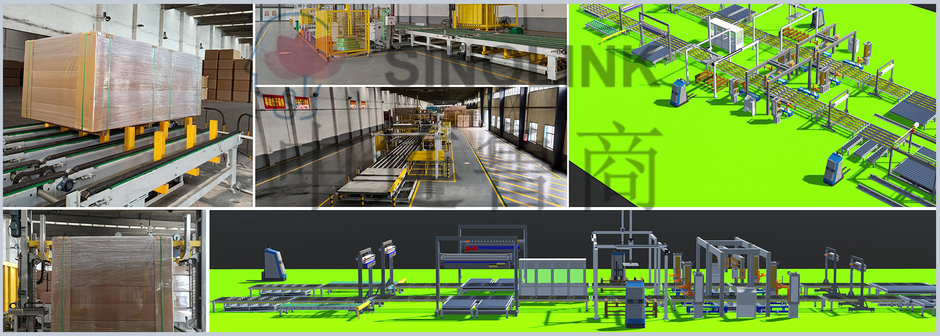 Sistema de transporte e embalagem de placas artificiais