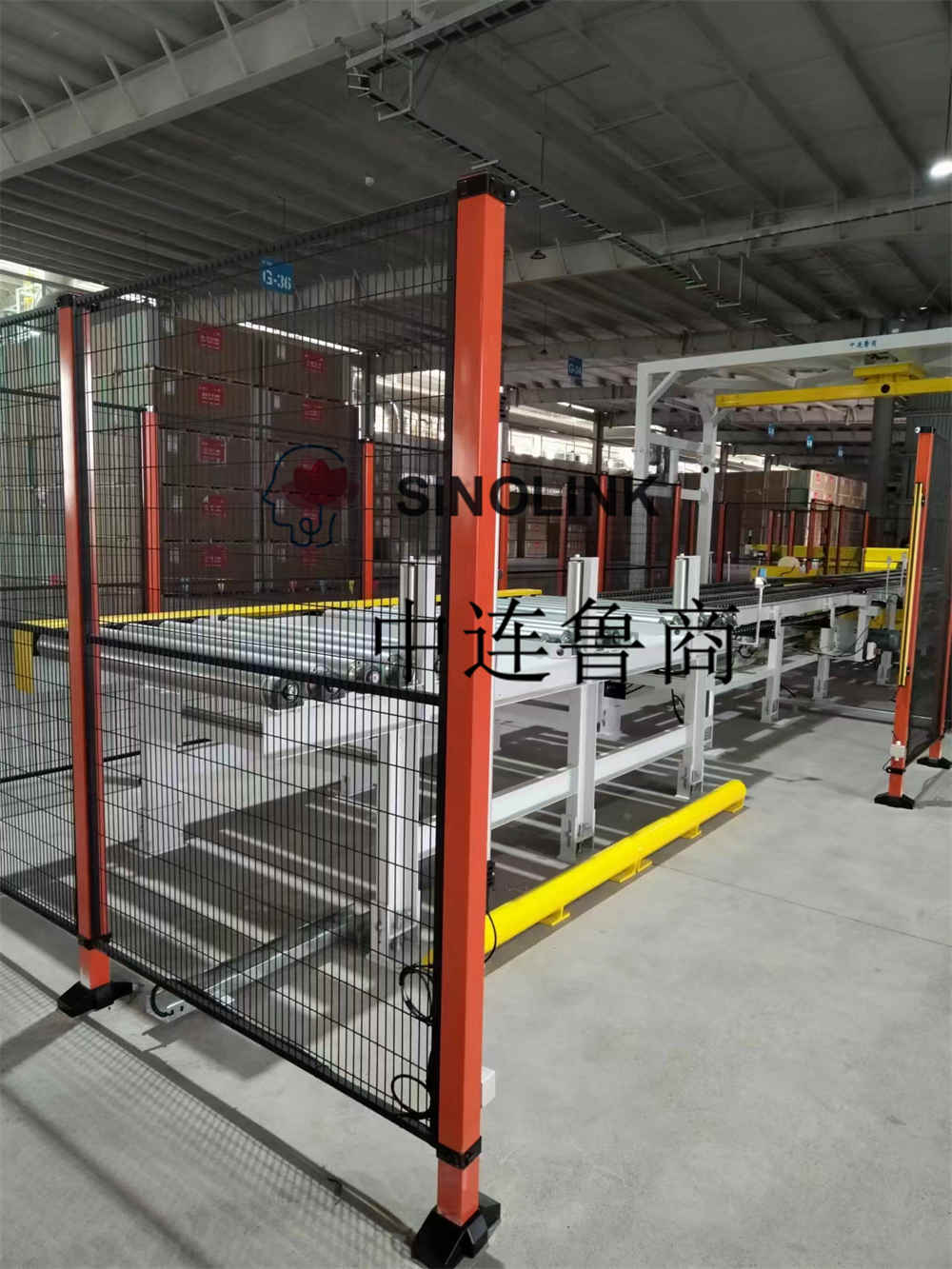 Placa de gesso (placas de construção, placa artificial, etc.) Sistema de embalagem de embalagem totalmente automático de seis lados