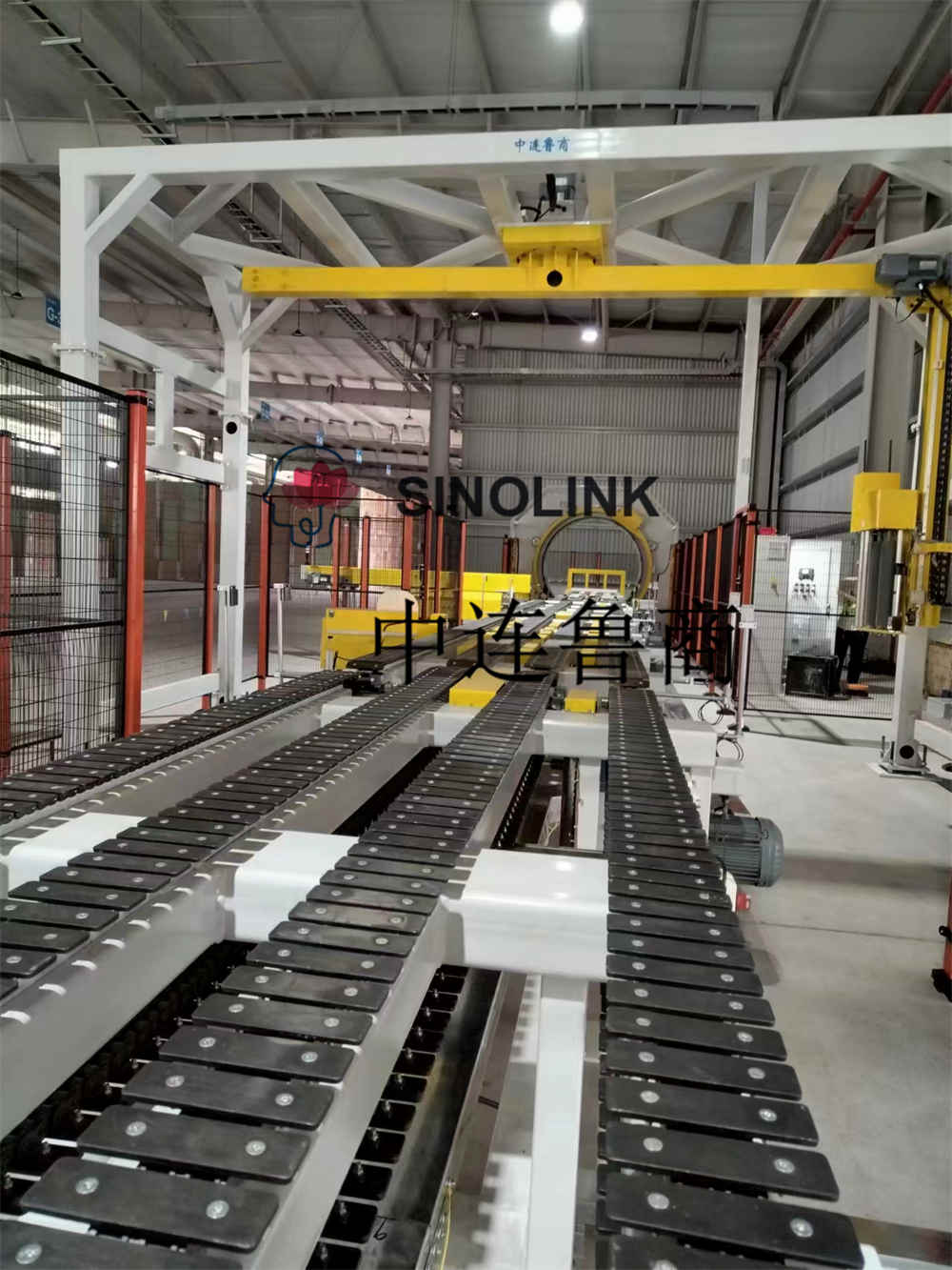 Placa de gesso (placas de construção, placa artificial, etc.) Sistema de embalagem de embalagem totalmente automático de seis lados