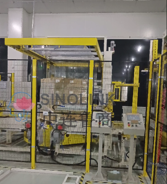 Embalagem fotovoltaica: Cross Strapping + Corner Protectors com embrulho de filme