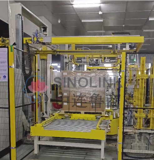 Embalagem fotovoltaica: Cross Strapping + Corner Protectors com embrulho de filme