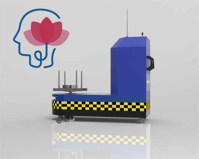 Máquina de embalagem de bagagem usando no aeroporto