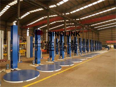 Máquina de embalagem de paletes semi -automática