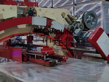 Máquina de embalagem pré-estrech de seis lados automática para materiais de construção de placas