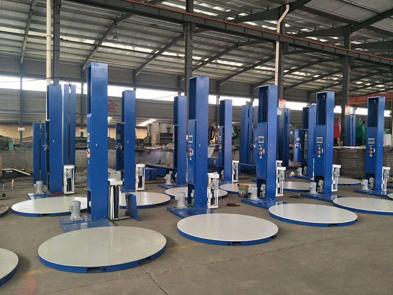 Máquina de embalagem de paletes semi -automática Máquina de embalagem de paletes semi -automática