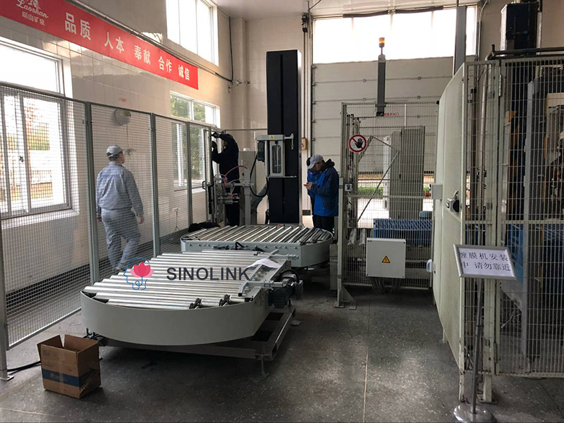 Máquina de embalagem de plataforma giratória totalmente automática Full Automatic Turntable Wrapping Machine