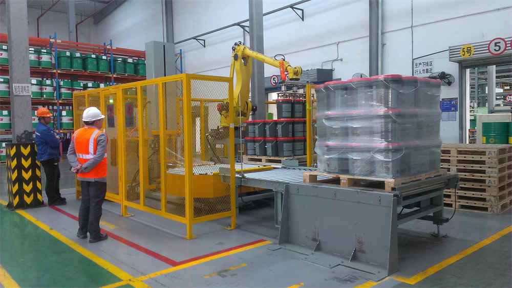 Envoltório de plataforma giratória on-line automático Auto Online Turntable Wrapper