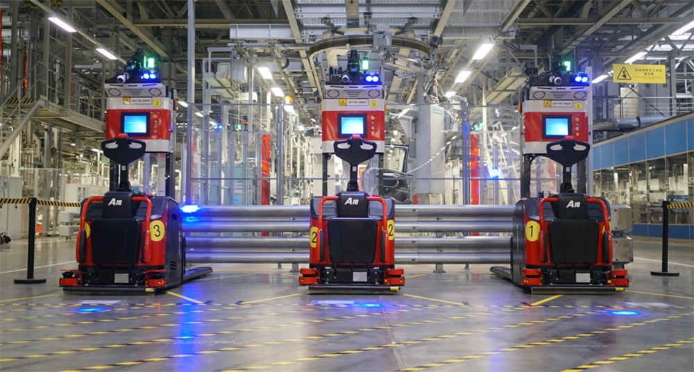Empilhadeira não tripulada AGV AGV Unmanned Forklift