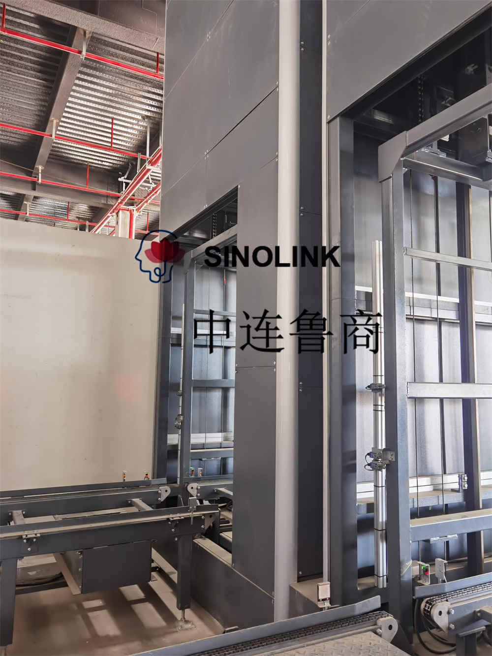 Transportador de levantamento vertical recíproco totalmente automático não tripulado Fully Automatic Unmanned Reciprocating Vertical Lift Conveyor