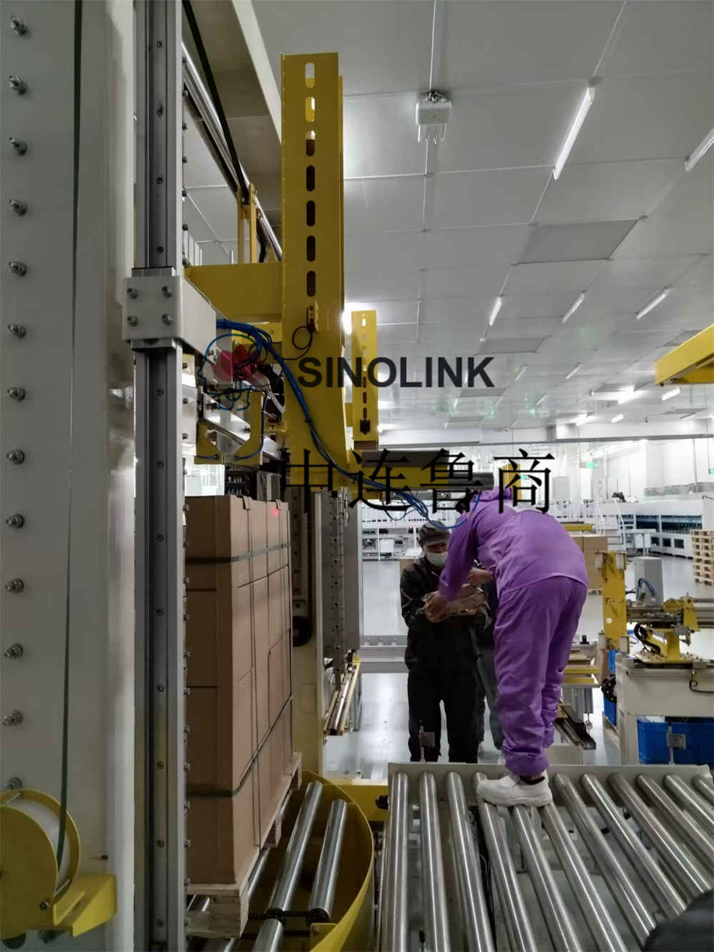 Sistema automático de transporte e embalagem para nova indústria energética Sistema automático de transporte e embalagem para nova indústria energética